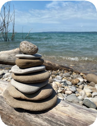 Pile of Rocks on the Beach